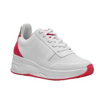 Tenis-Casual-Branco-e-Fucsia-Solado-Alto-Cadarco-|-Comfort-Tamanho--38---Cor--BRANCO-TOFU-0